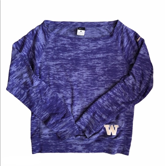 Nike Tops - Nike boatneck long sleeve tshirt in purple